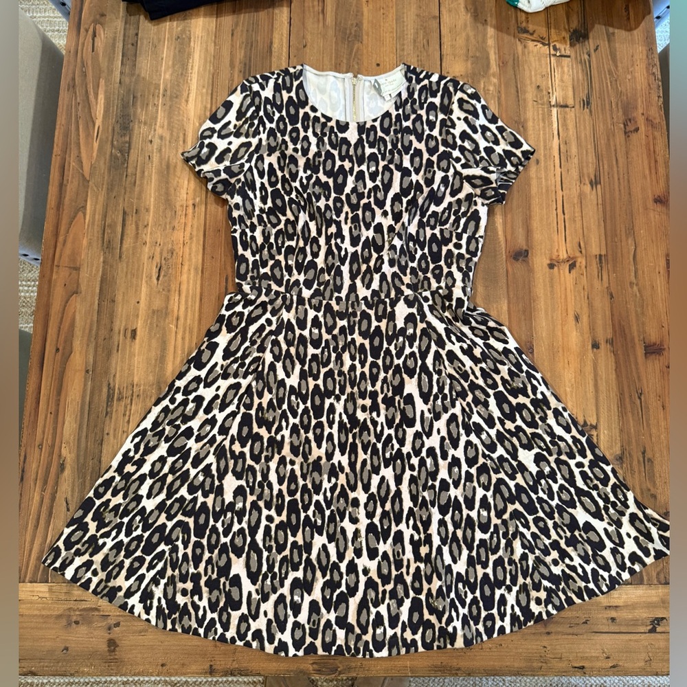 Kate Spade | Leopard Print Mini Dress | Size 6